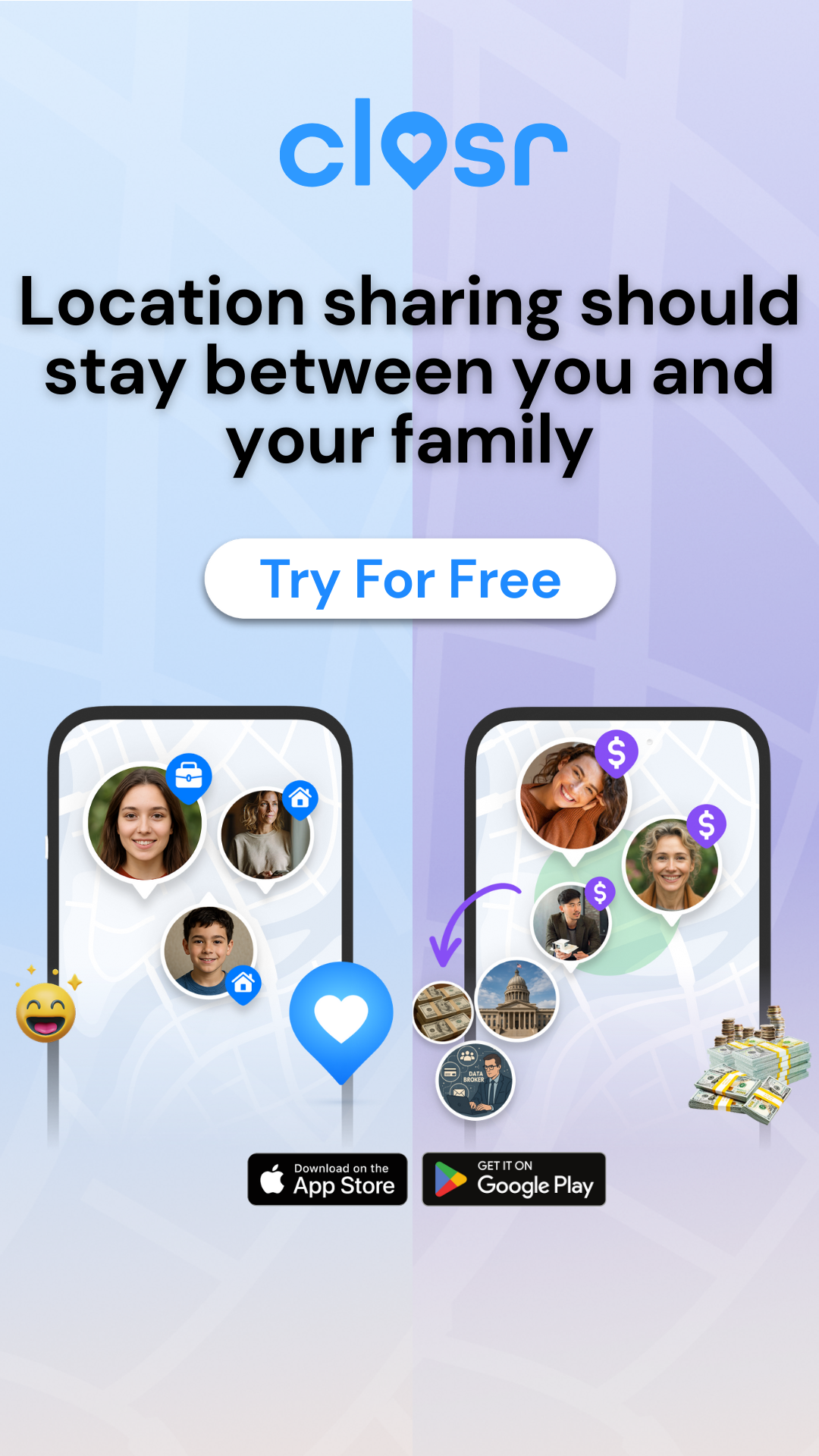 Closr Facebook ad