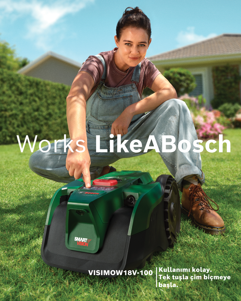 Bosch Türkiye Facebook ad: VISIMOW18V-100 Robotik Çim Biçme Makinesi | Bosch DIY
