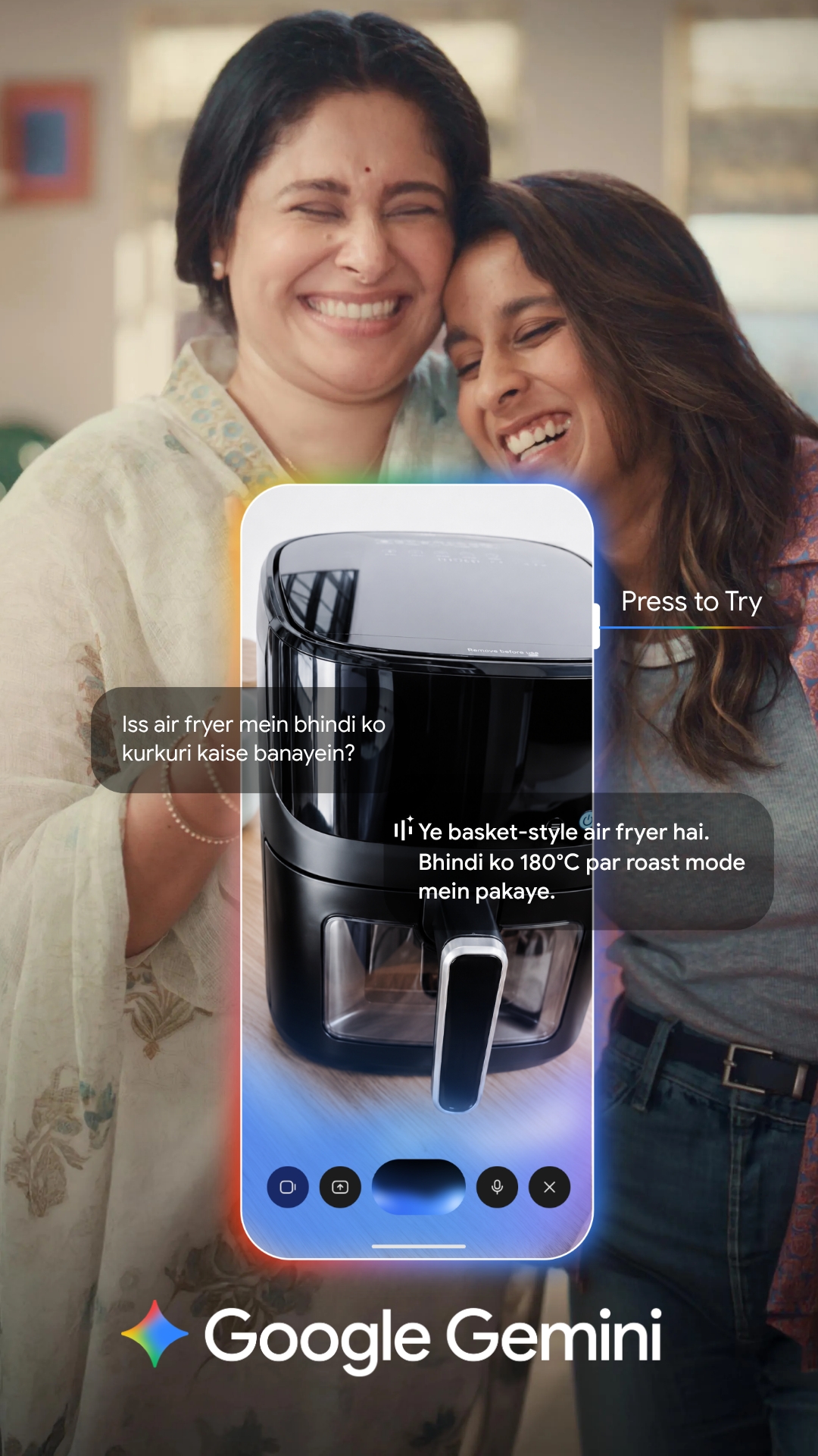 Google Facebook ad