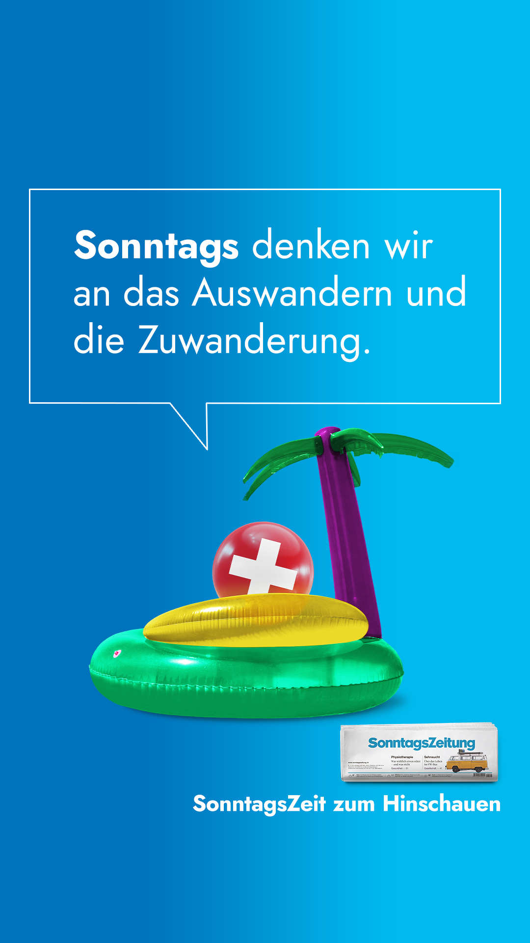 SonntagsZeitung Facebook ad from May 22, 2026