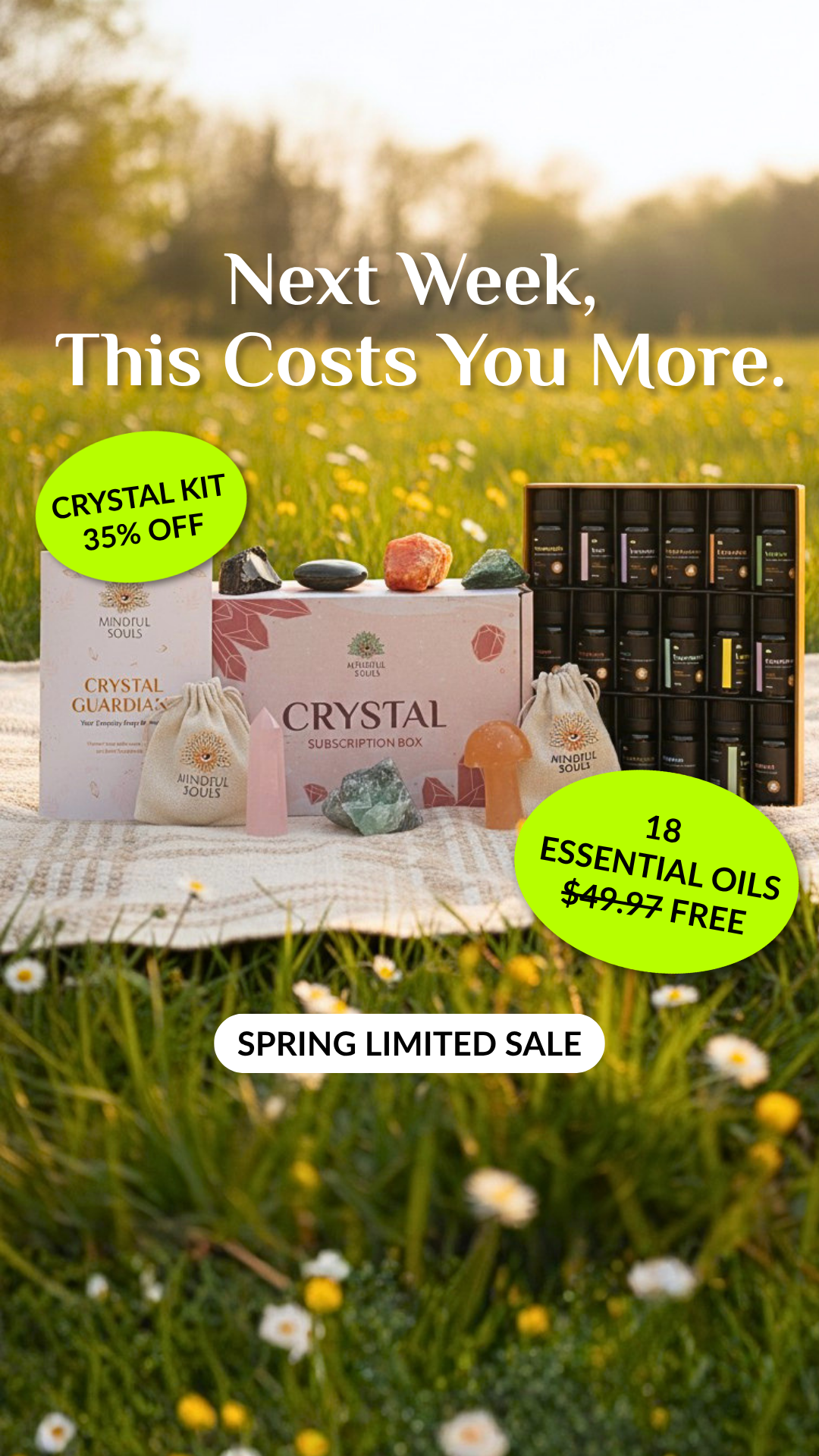 Crystal Healing Stones Facebook ad