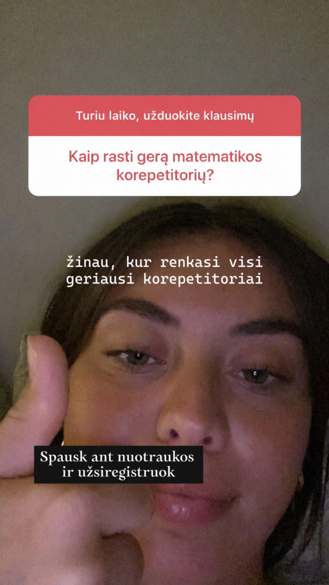 Mokytojas Eimantas Facebook ad: Išankstinė registracija