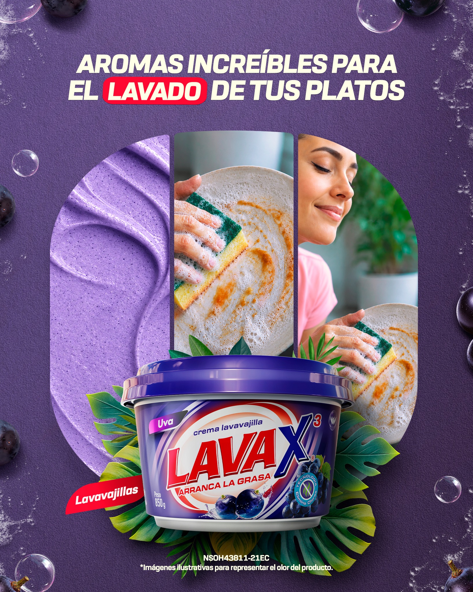 LAVAX Perú Facebook ad: Haz que cada lavado deje una sensación deliciosa.
