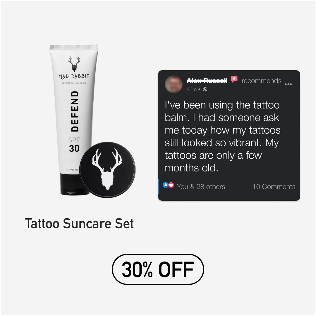 Mad Rabbit Tattoo Facebook ad
