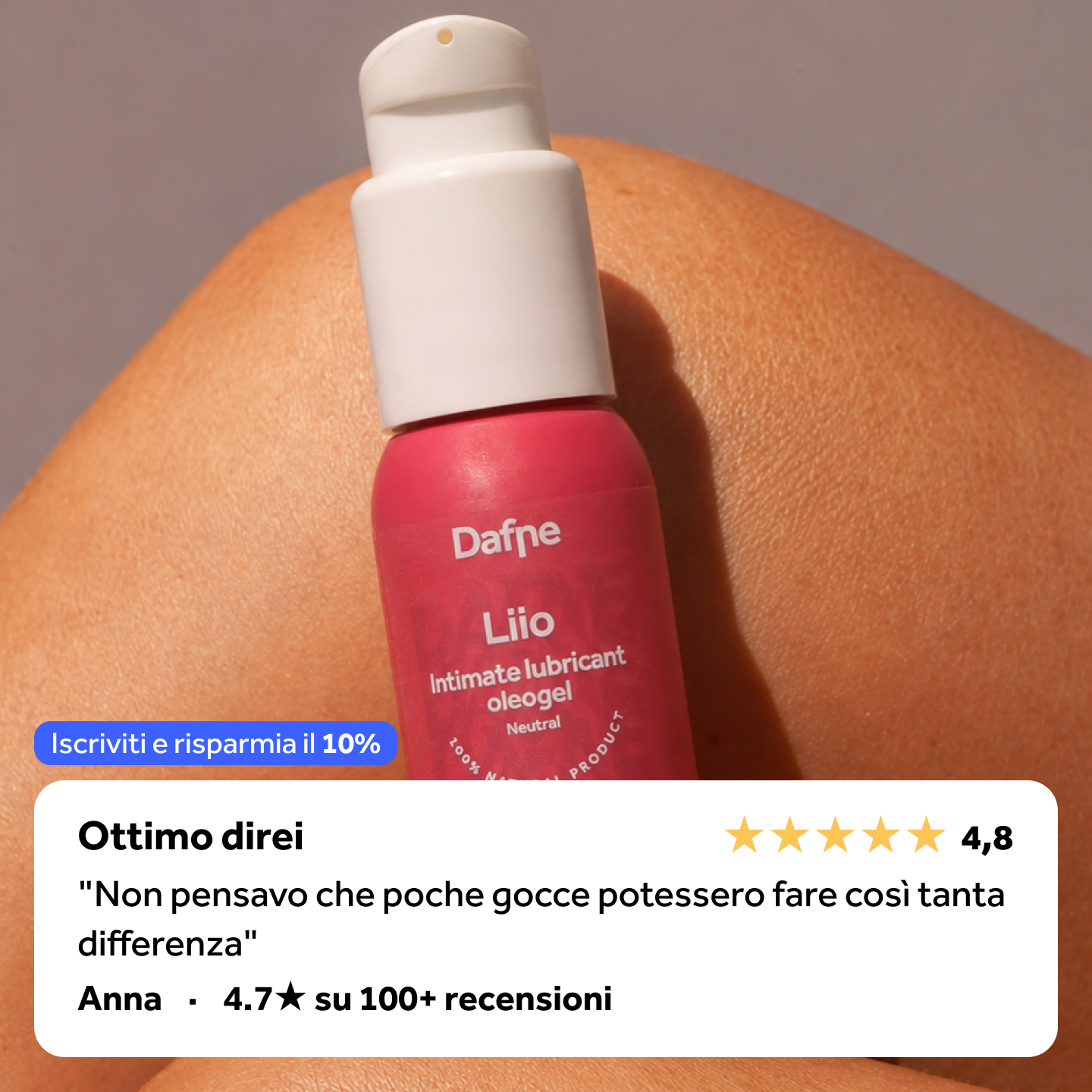 dafnemia_official Facebook ad: Lubrificanti 100% Made in Italy