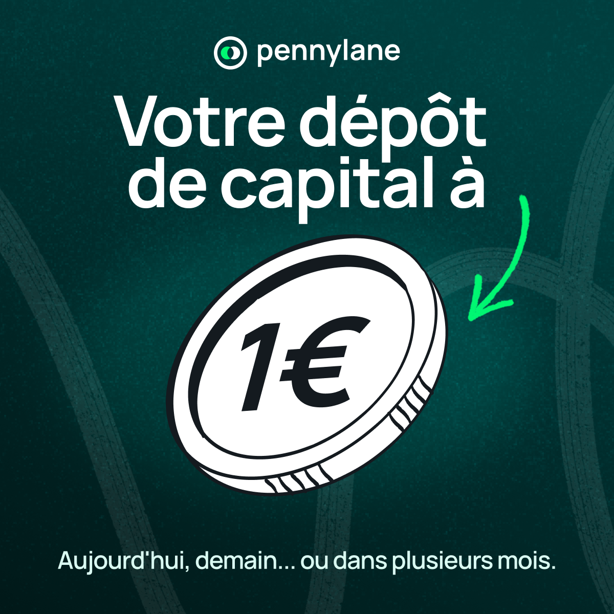 Pennylane - Comptabilité Facebook ad: Déposer mon capital pour 1€