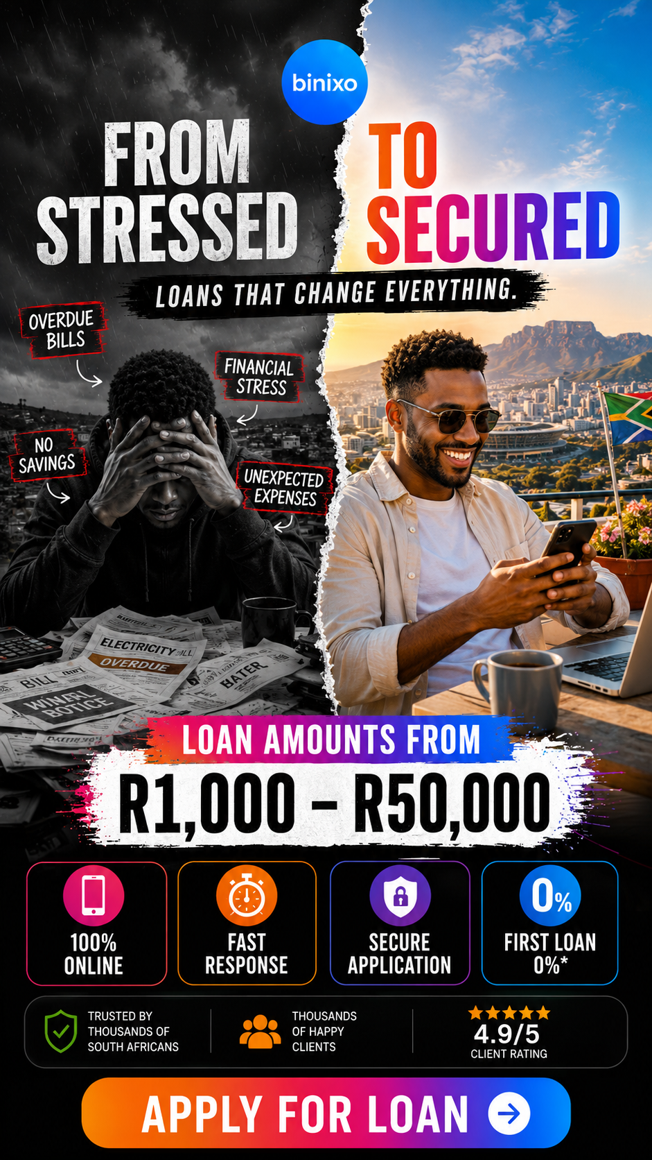 Binixo RSA Facebook ad