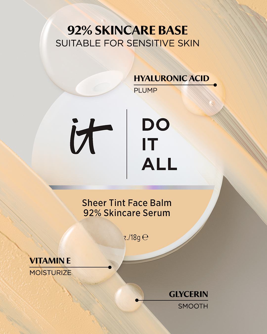 IT Cosmetics Facebook ad: Nyhet: Do It All Tinted Moisturizing Balm