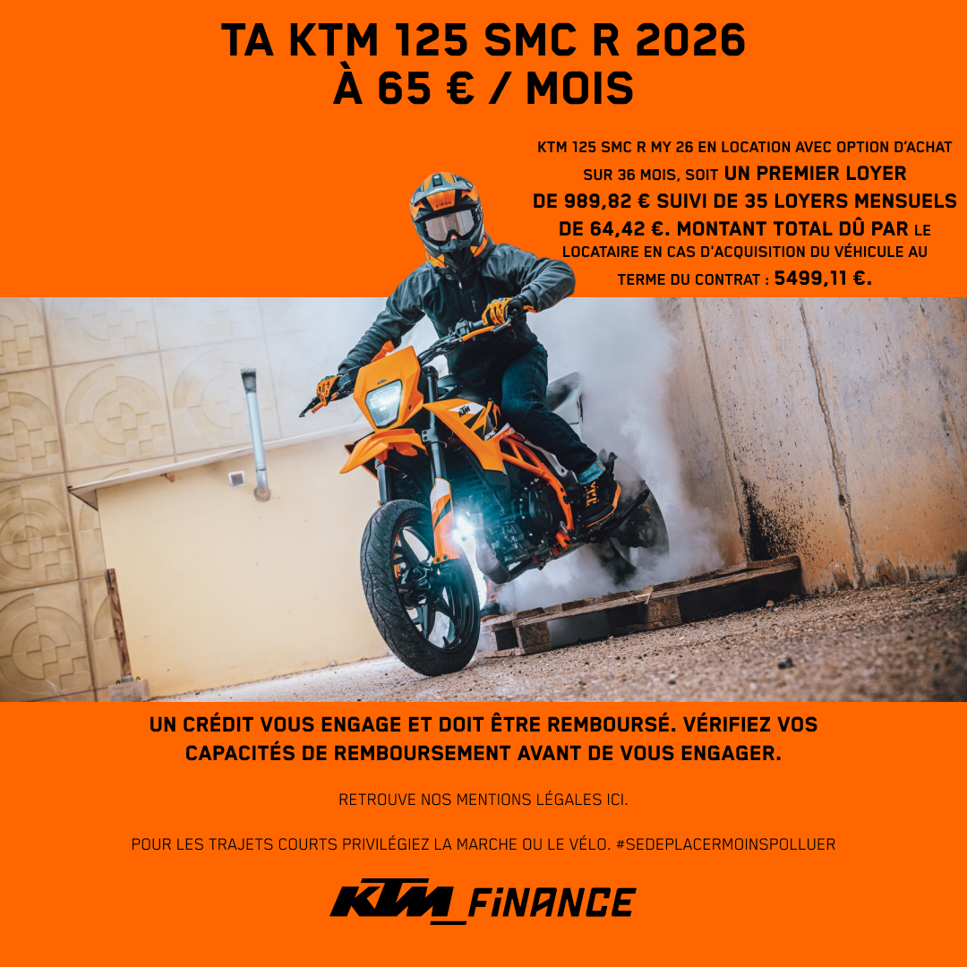 KTM Facebook ad: Commence la saison avec KTM Finance | KTM France