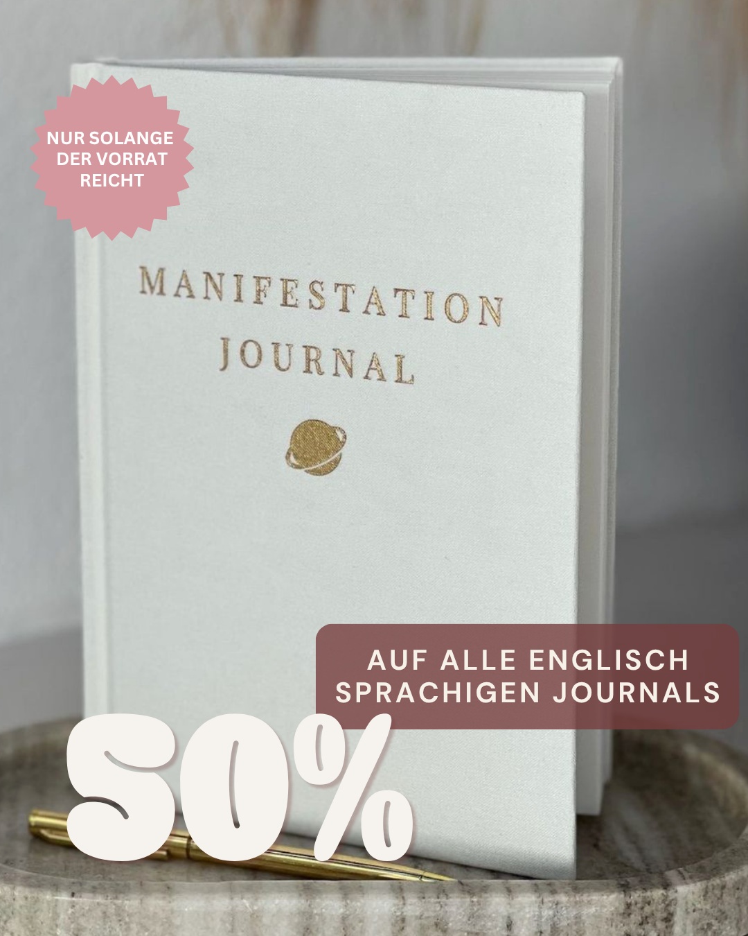 The Life Barn Facebook ad: 50 % auf alle englischsprachigen Journals