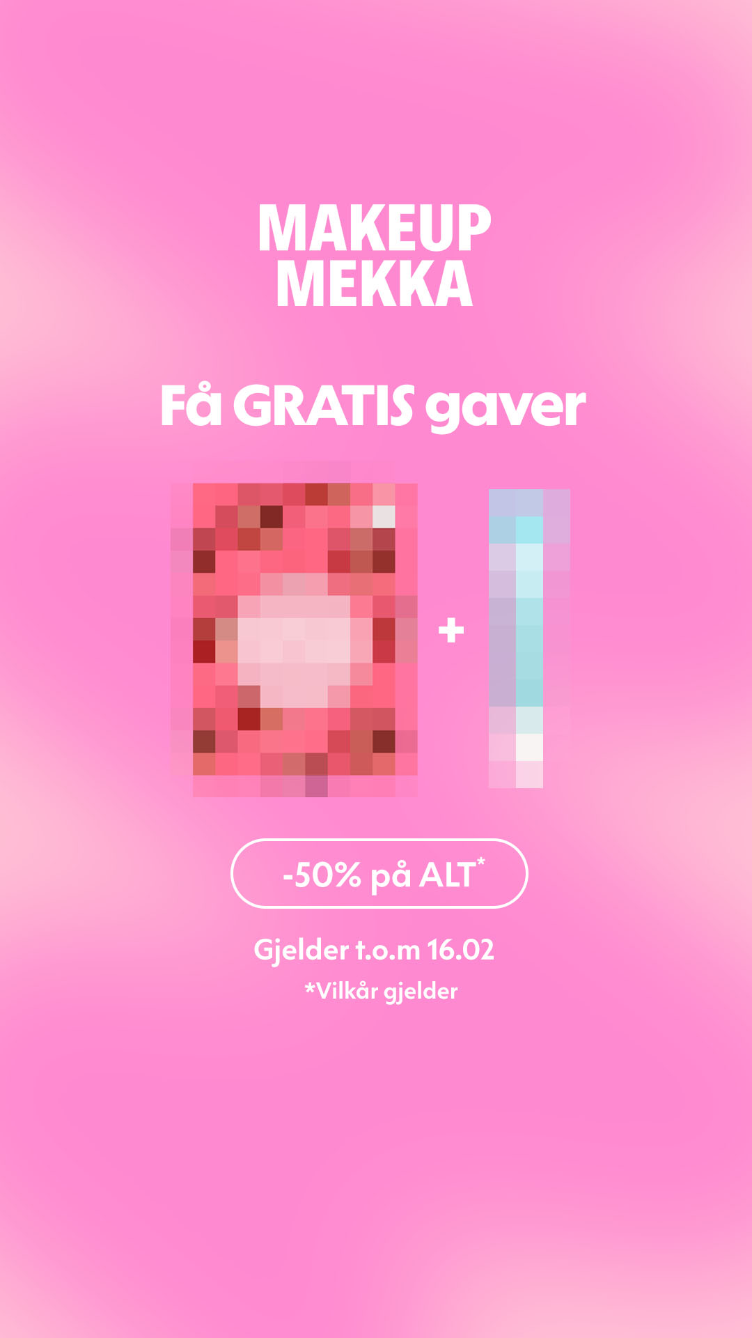 Makeup Mekka Facebook ad from Feb 12, 2026