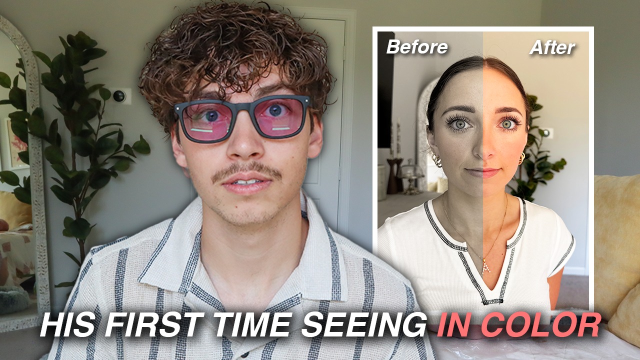 Amazon.com Facebook ad: My Husband Tries Colorblind Glasses For The First…