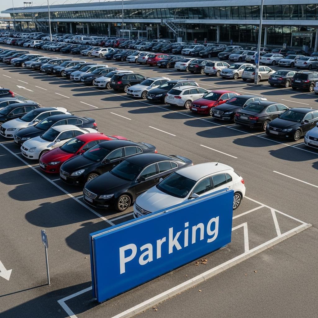 The Discovery Guide Facebook ad: Cheap Airport Parking!