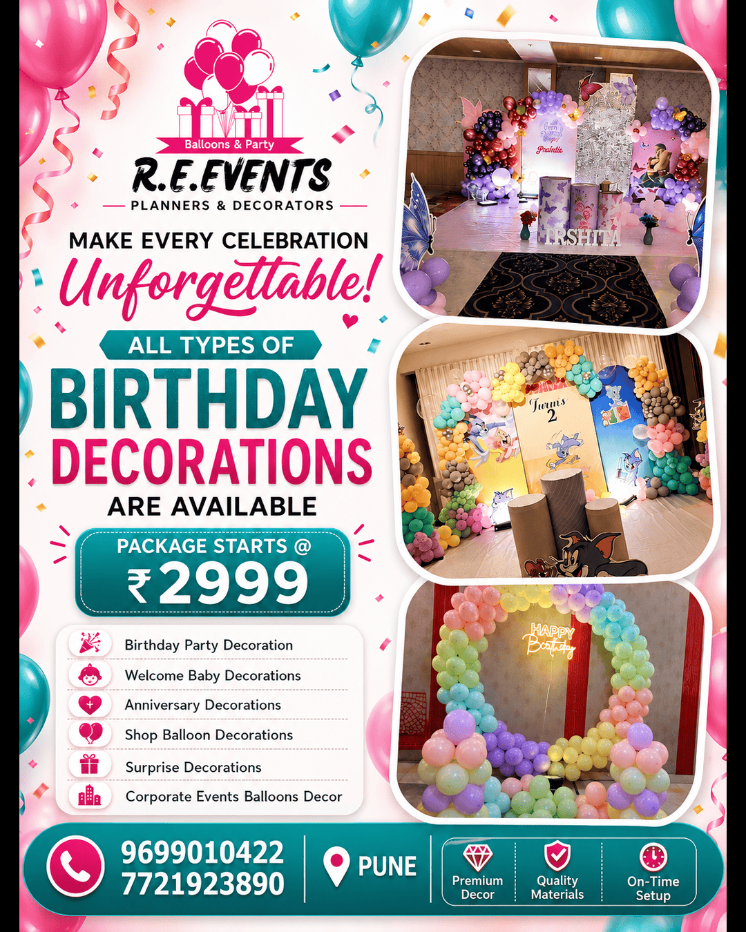 RE Events Facebook ad: Make your loved one’s birthday extra special with…
