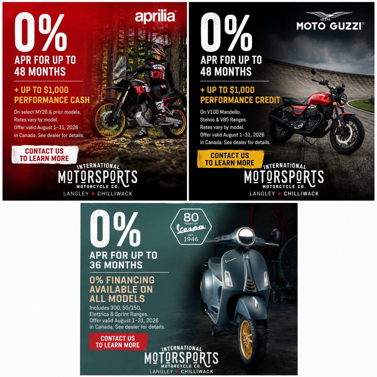 International Motorsports Motorcycle Company Facebook ad