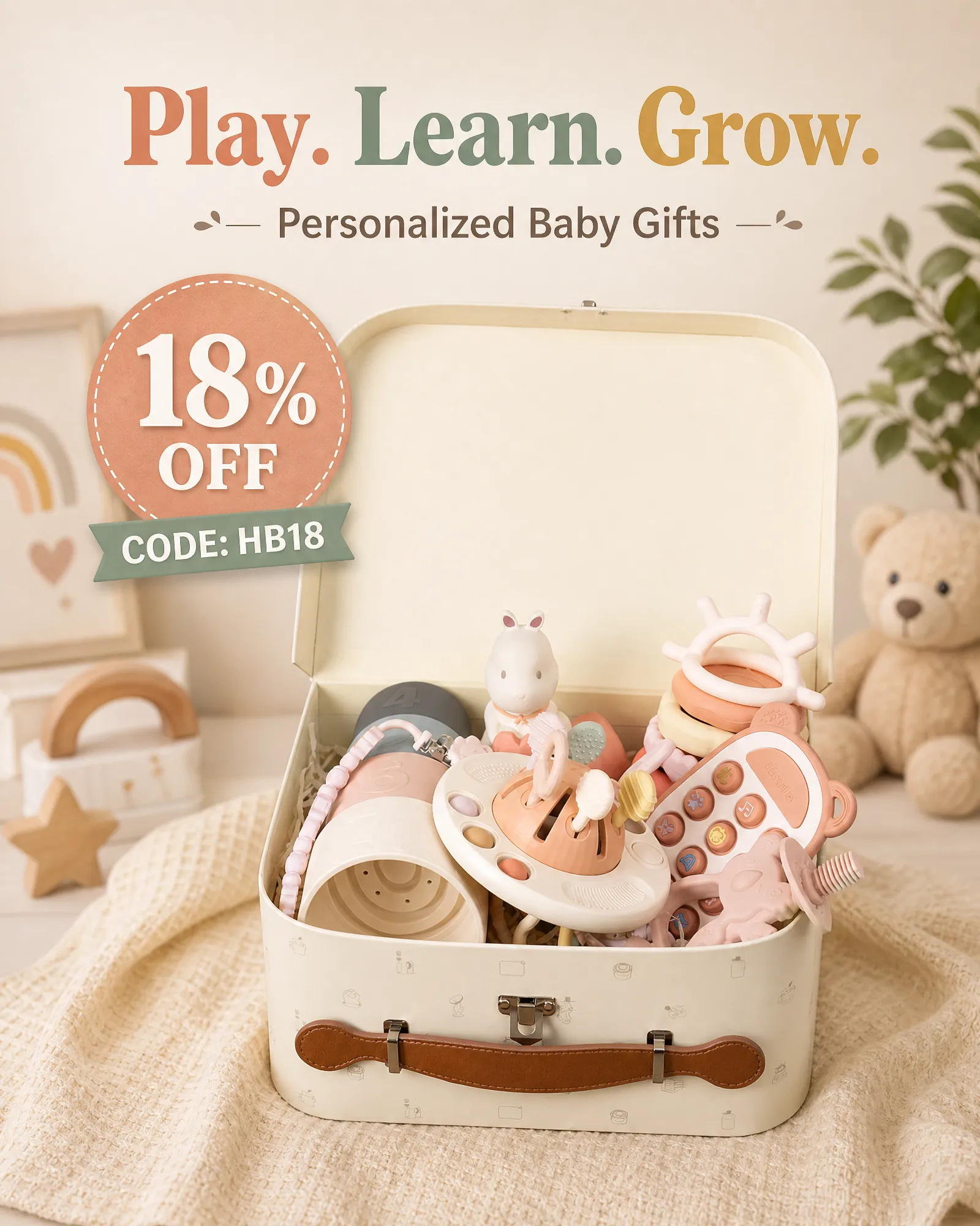 Moonkie Facebook ad: Safe for babies 6M+