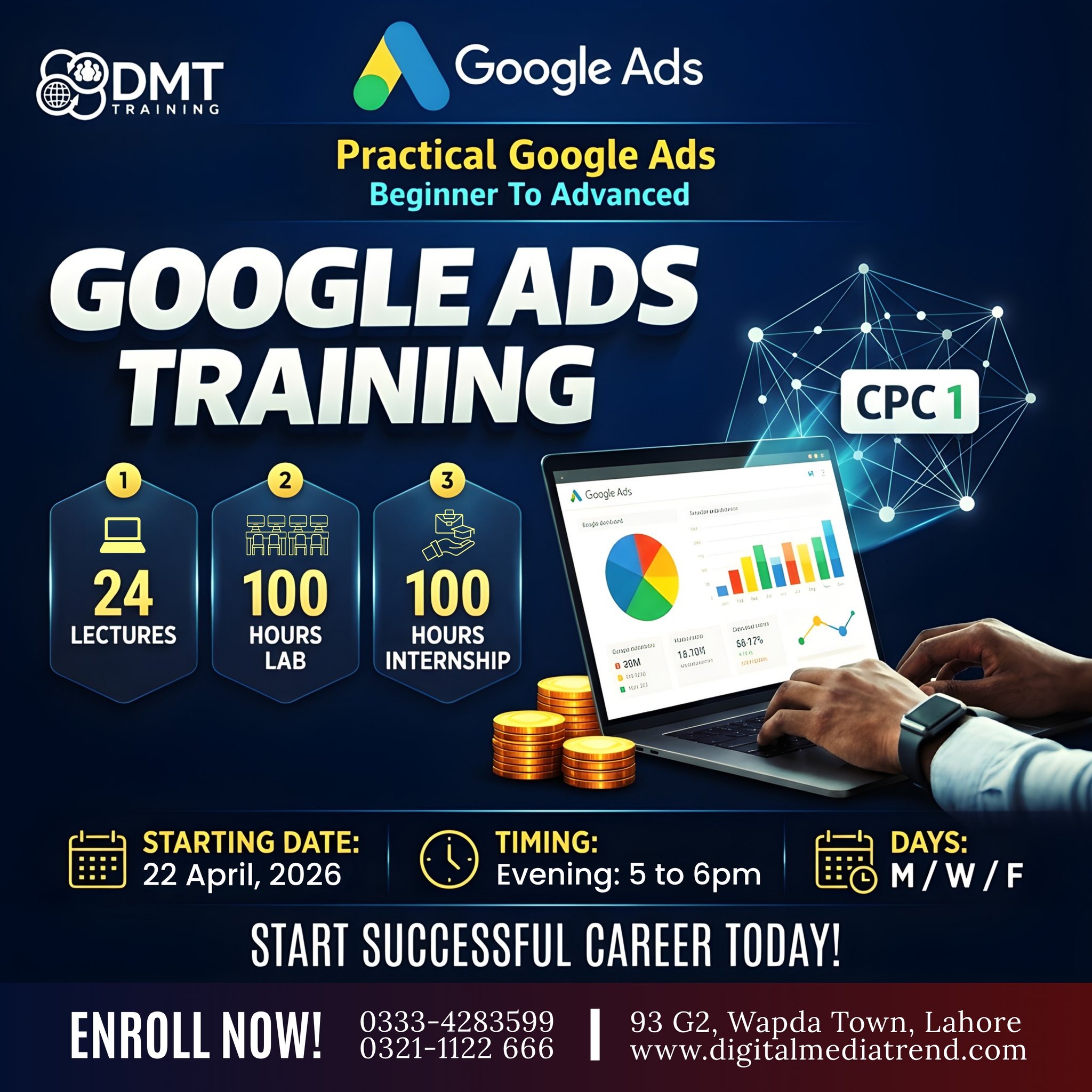 DMT, Digital Marketing Services & Training, Lahore Facebook ad