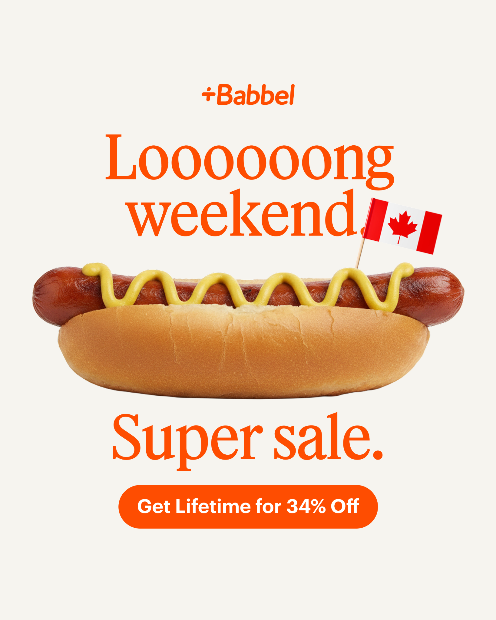Babbel Facebook ad