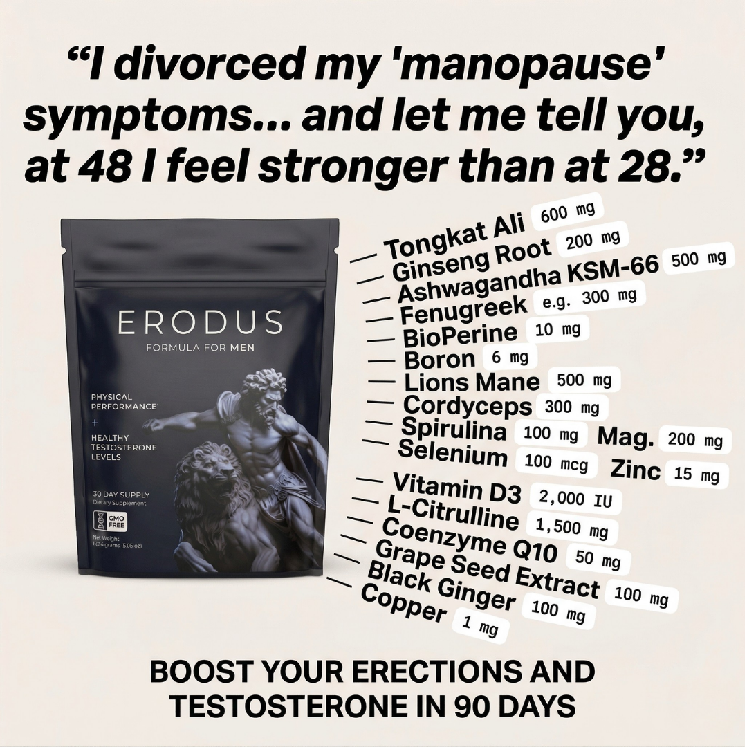 Erodus Formula For Men Facebook ad