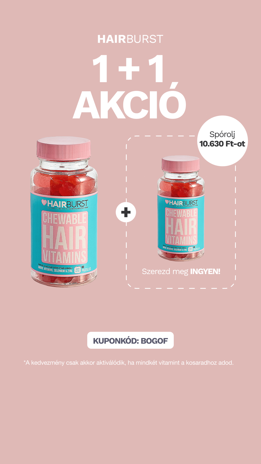 Hairburst Hungary Facebook ad