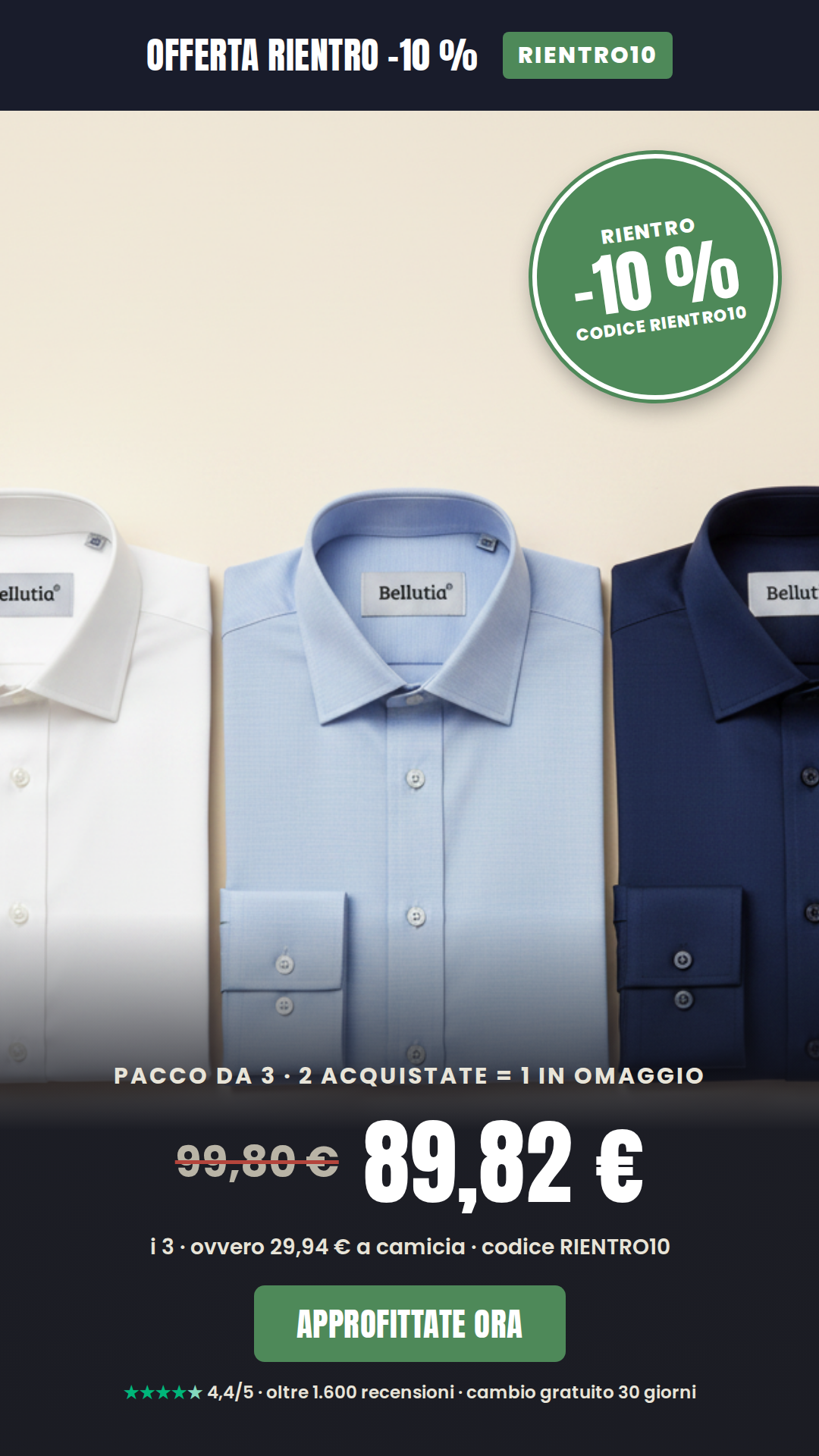 Bellutia Italia Facebook ad