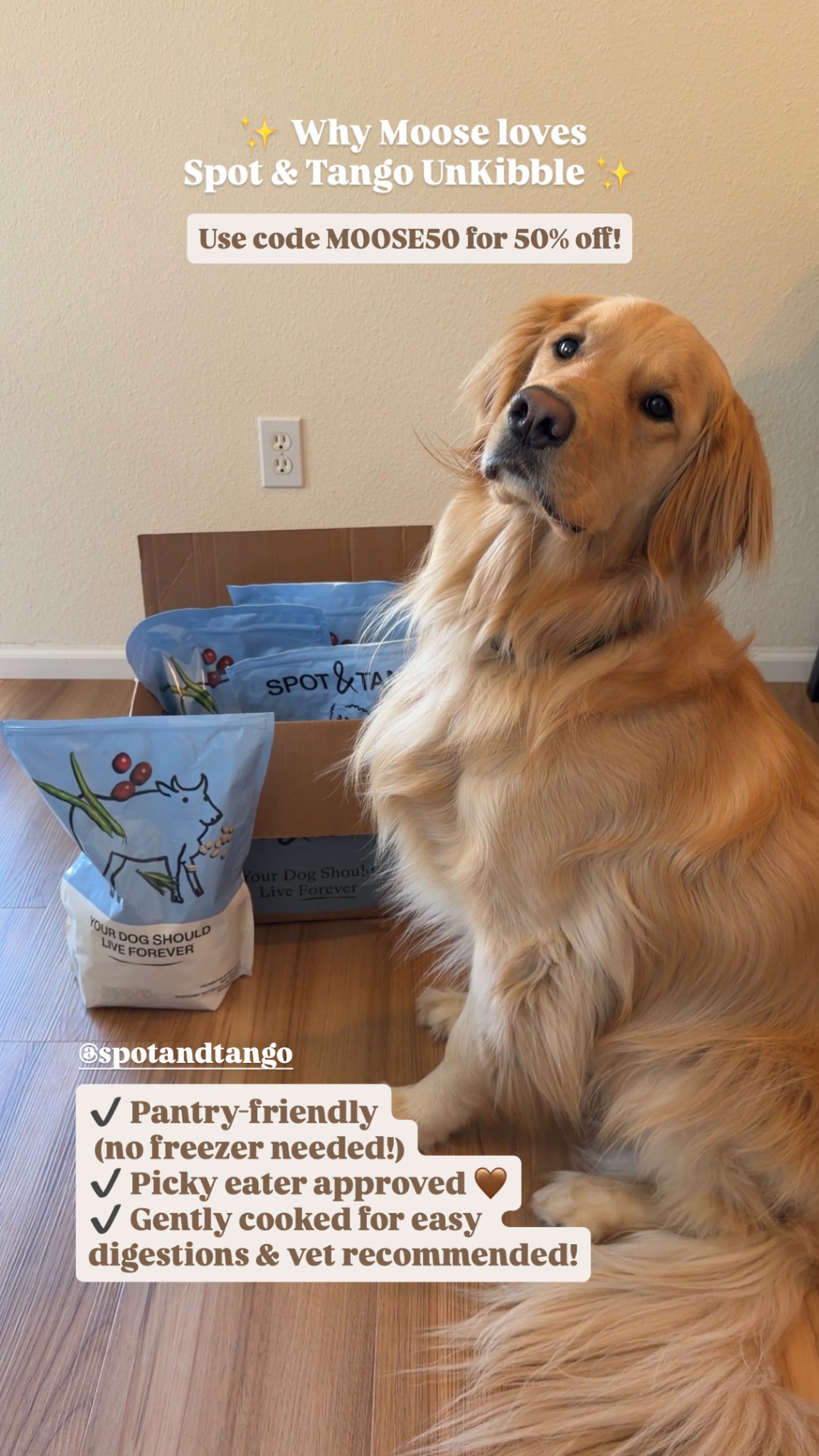 Dogs of Upper East Side Facebook ad: UnKibble, Try for 50% Off Today