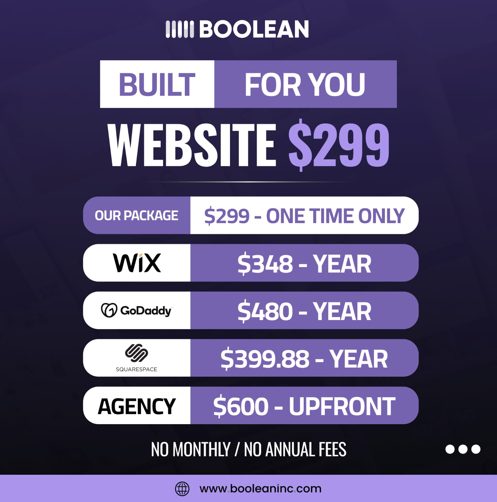 Boolean inc. Facebook ad