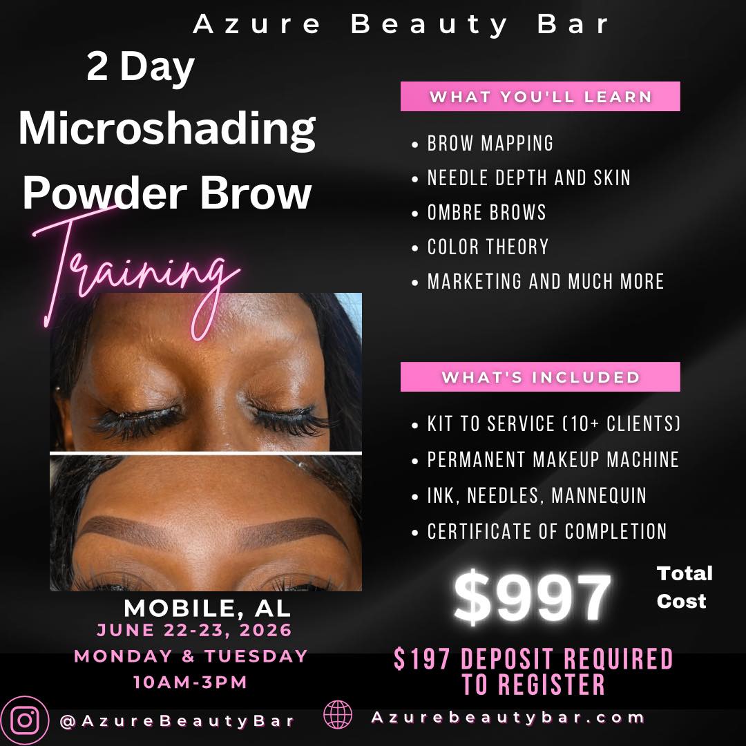 Azure Beauty Bar Facebook ad: Training Academy | Azure Beauty Bar