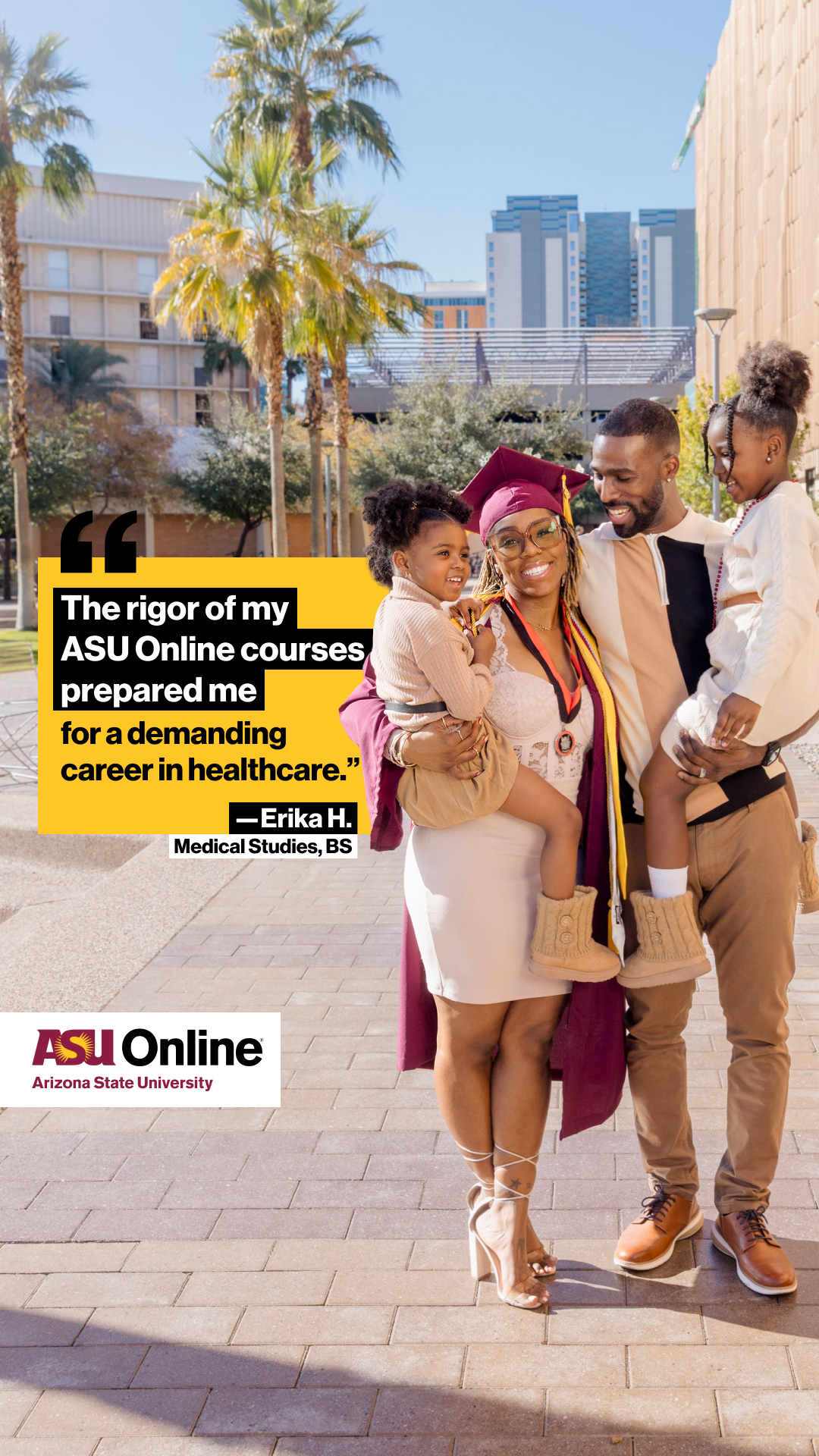 ASU Online Facebook ad