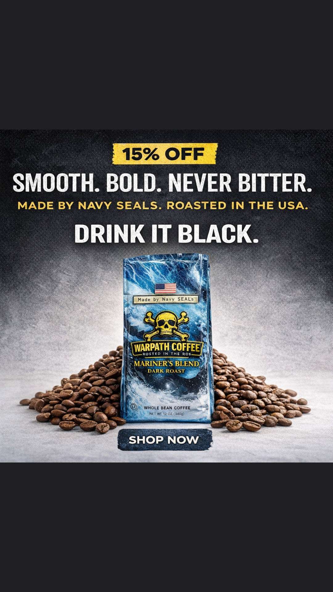 Warpath Coffee Facebook ad