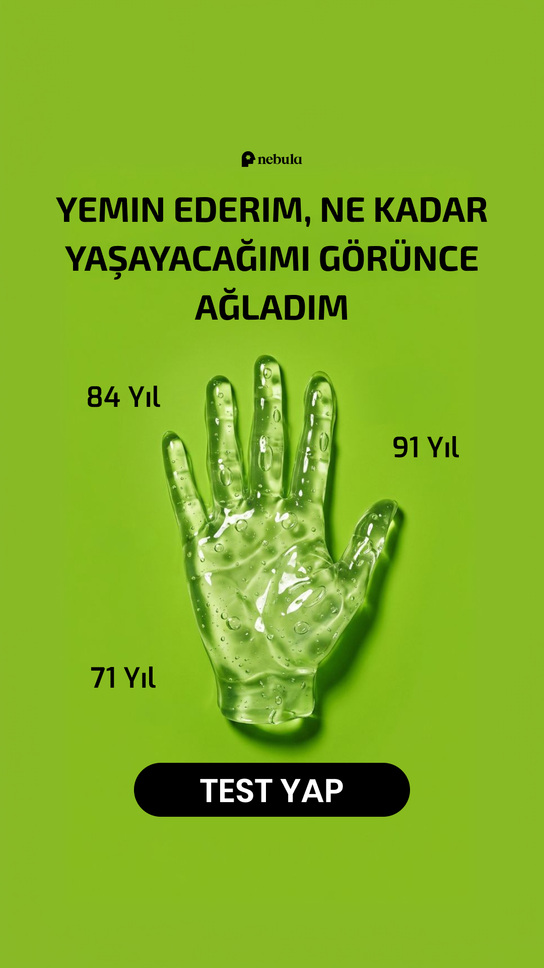 Nebula: Palm Reading Facebook ad
