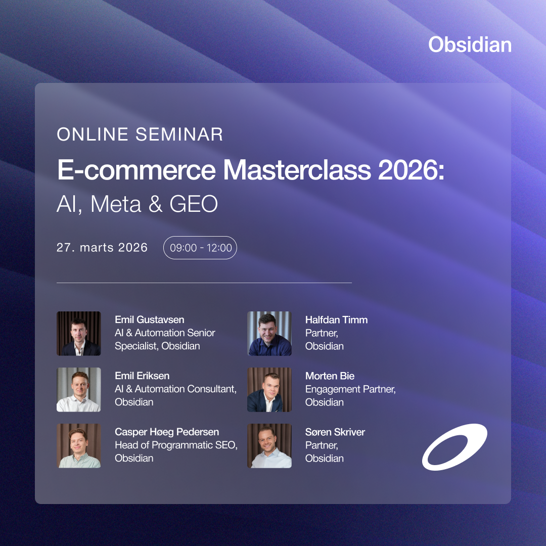 Obsidian Denmark Facebook ad