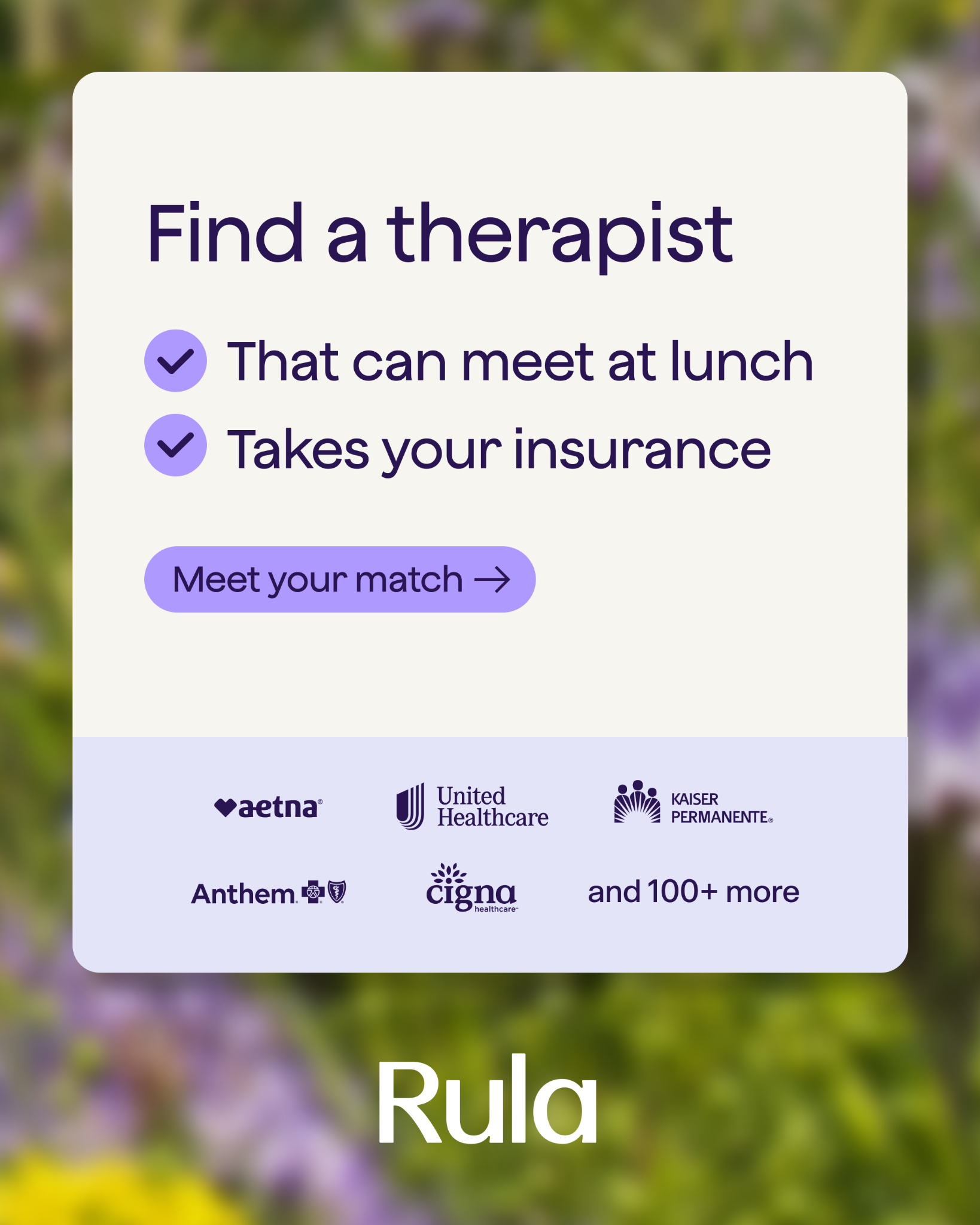 Rula Facebook ad: Getting started is simple