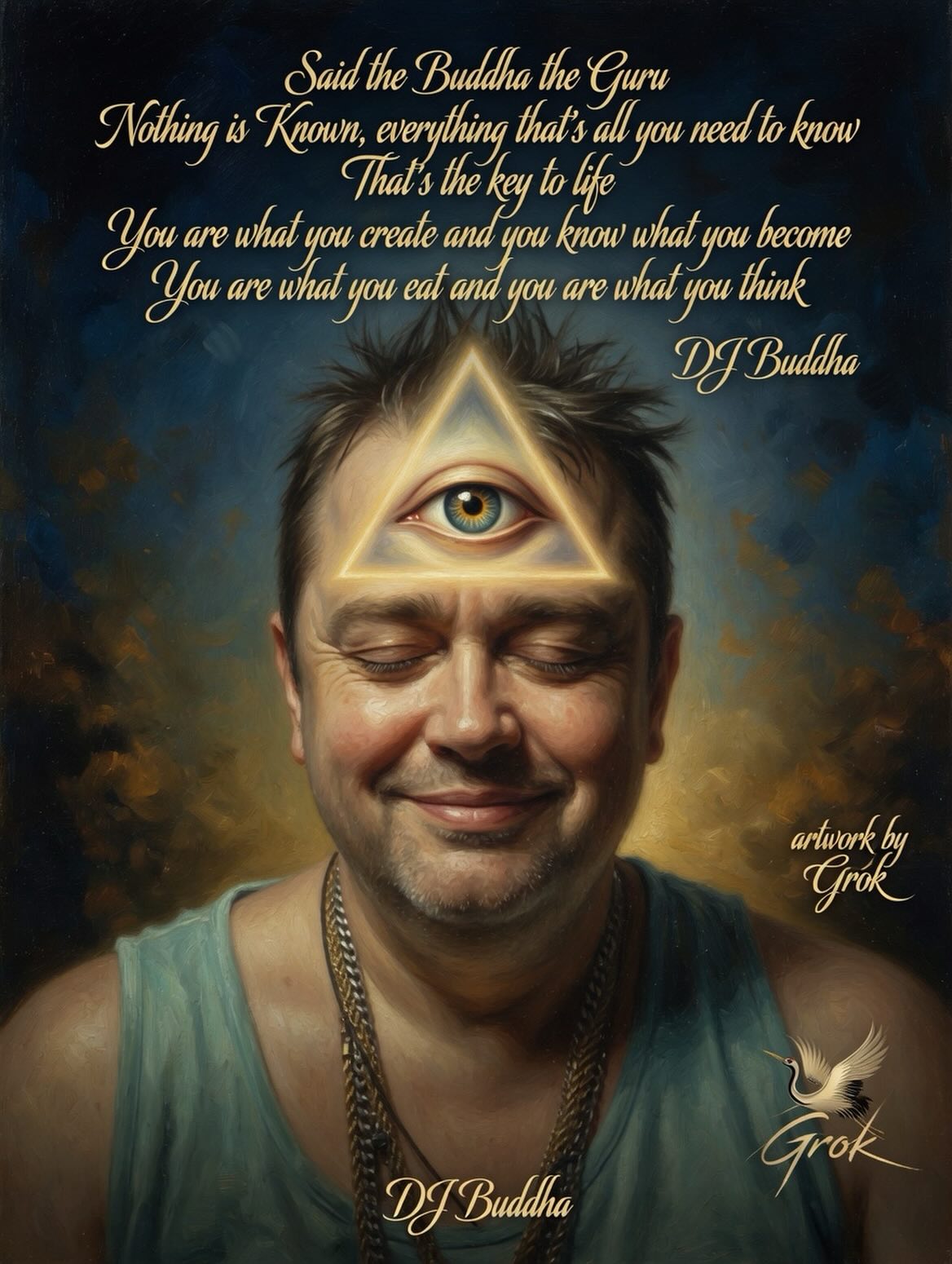 Adrian Allen Djbuddha Facebook ad: The real words, Wisdom I put on the…