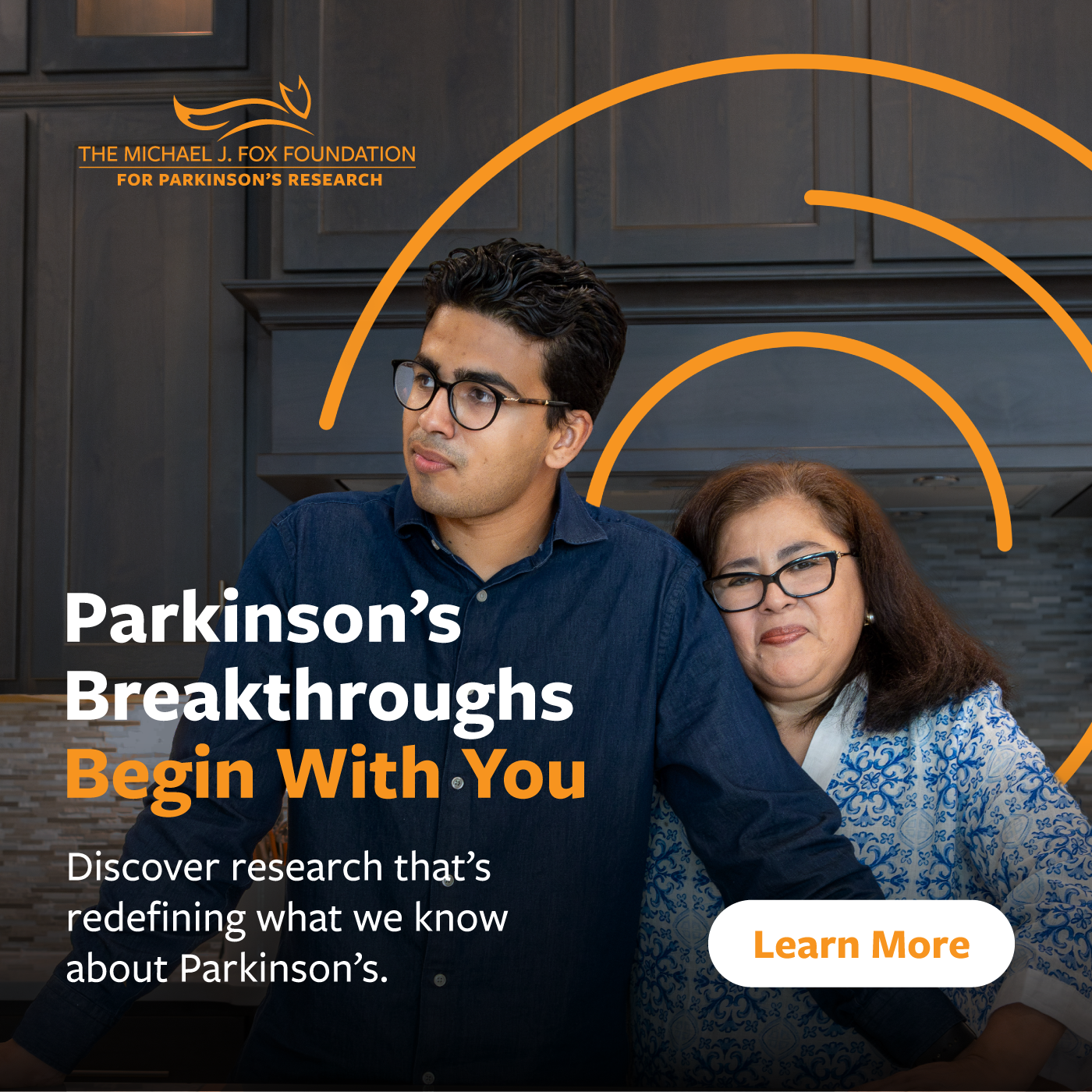 The Michael J. Fox Foundation for Parkinson's Research Facebook ad
