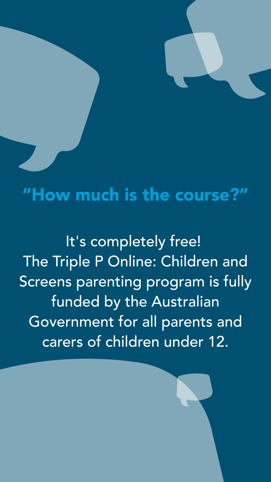 Triple P - Positive Parenting Program Facebook ad