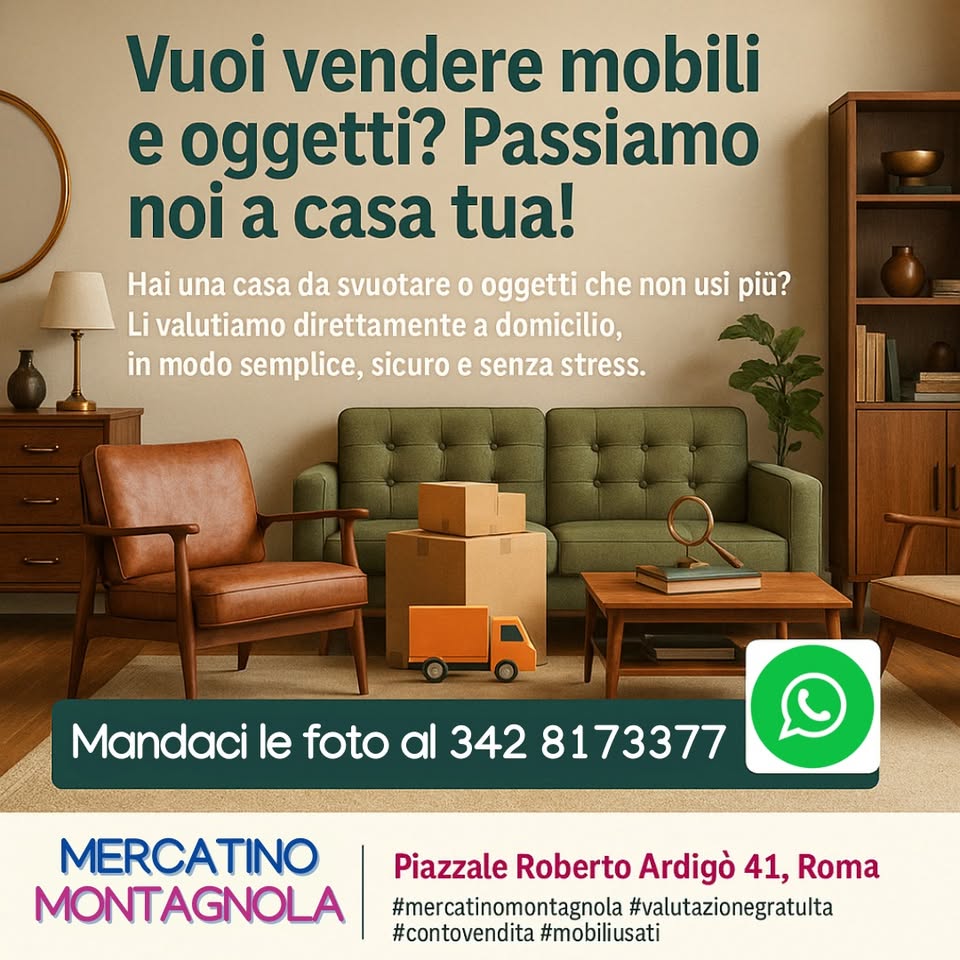 Mercatino dell'Usato Montagnola Facebook ad: Hai mobili o oggetti che non usi più?