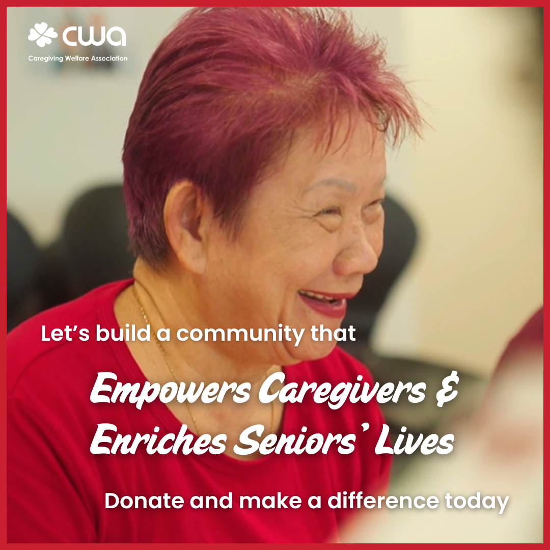 Caregiving Welfare Association Facebook ad: Behind every smile you see in our programmes…