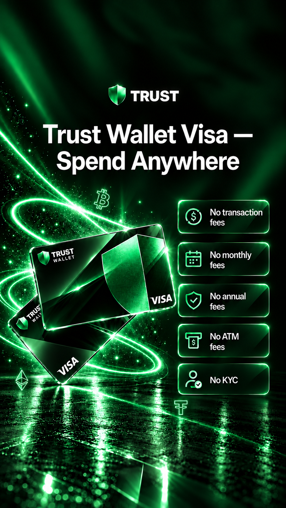 My crypto card Facebook ad: Explore a convenient way to make everyday payments.