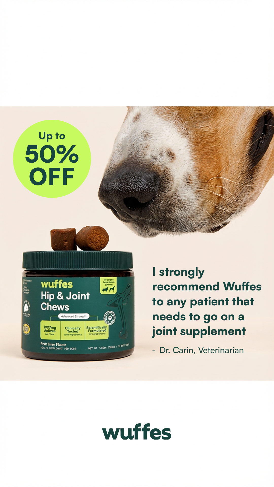 Wuffes Facebook ad
