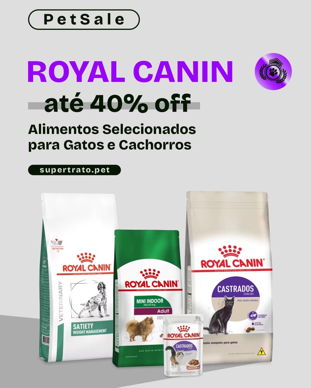 SuperTrato Facebook ad: PetSale Quer proporcionar o melhor para o seu…