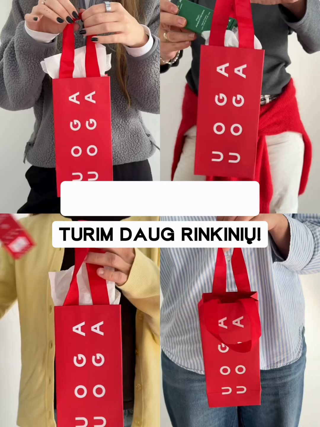 Uoga Uoga Facebook ad: Rinkiniai su dovanų maišeliu