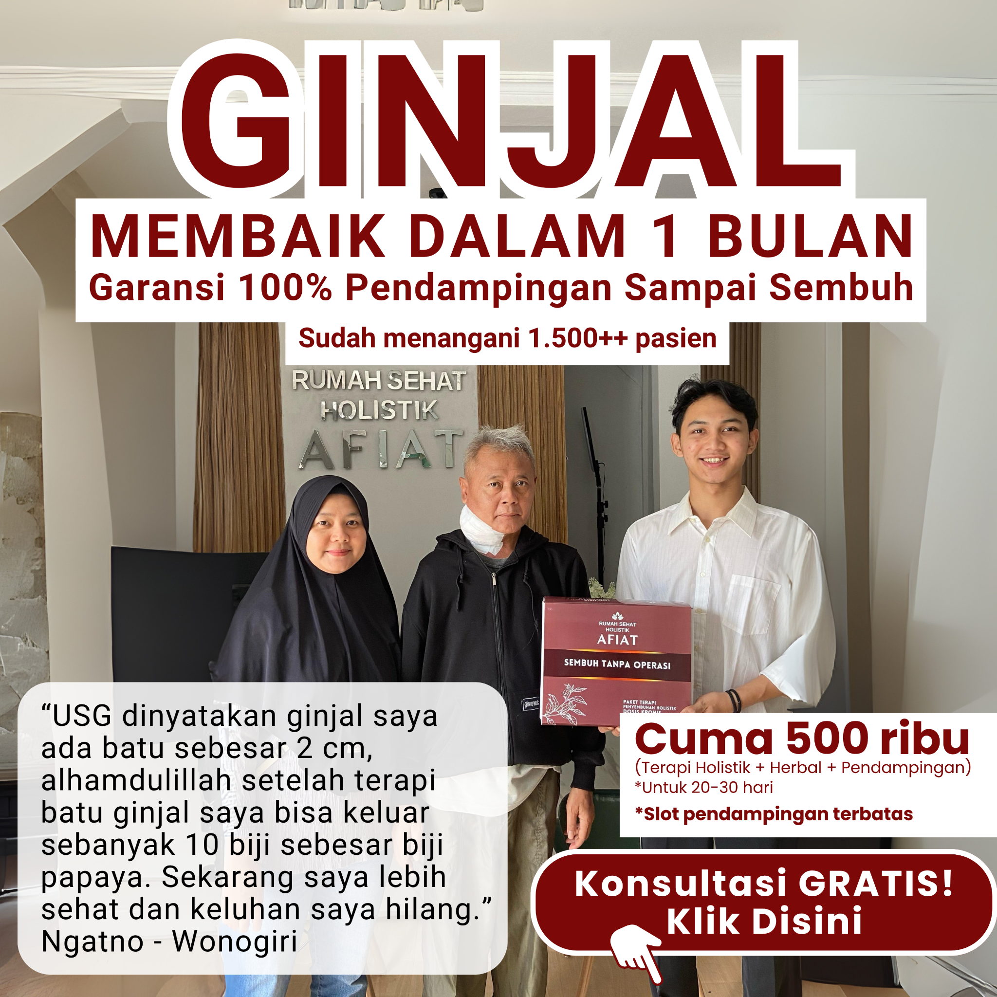 AFIAT Holistic Centre Facebook ad