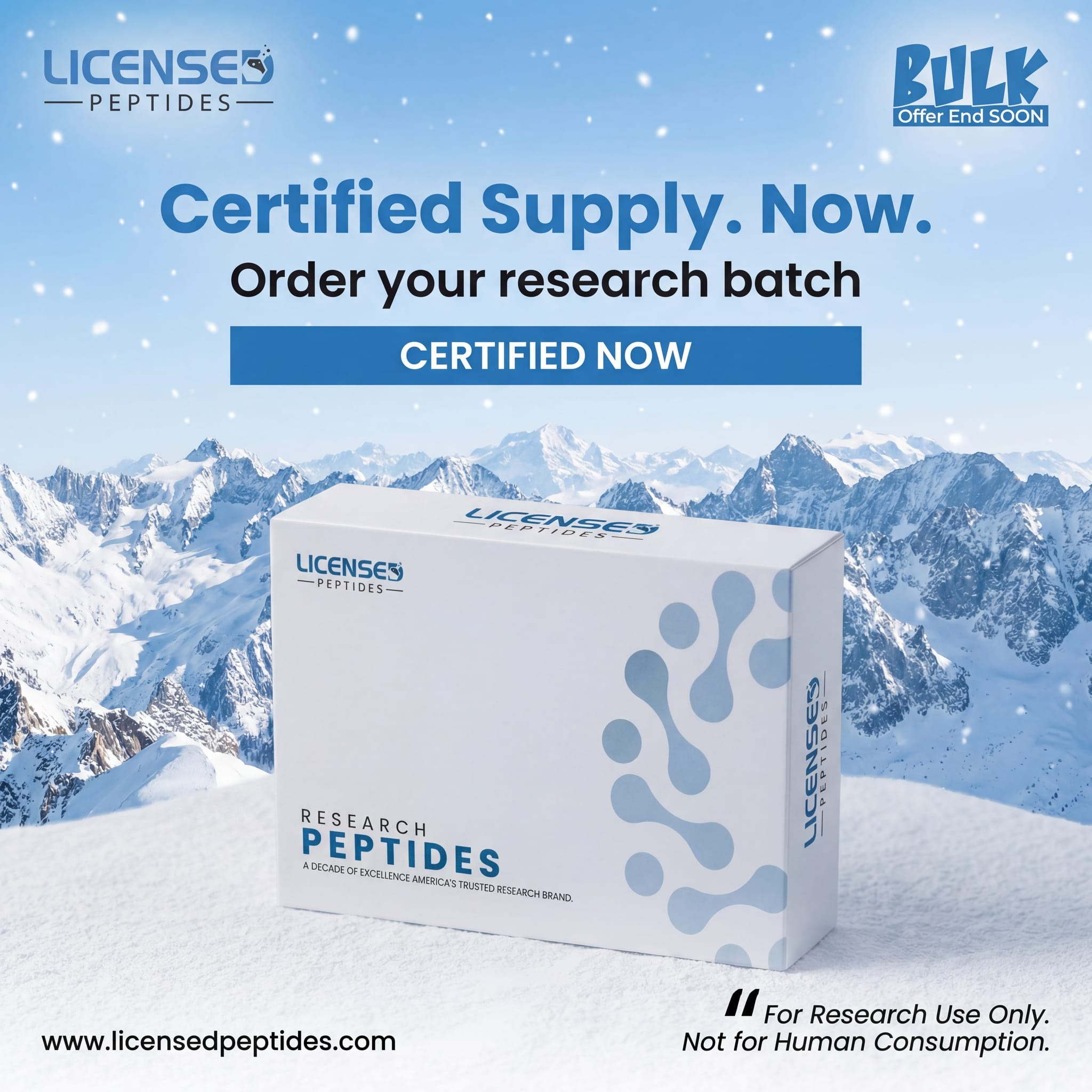 LicensedPeptides Facebook ad