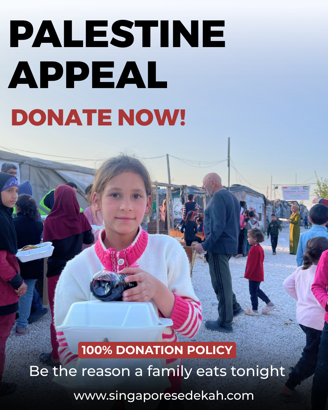 Sedekahsg Facebook ad: Palestine Appeal