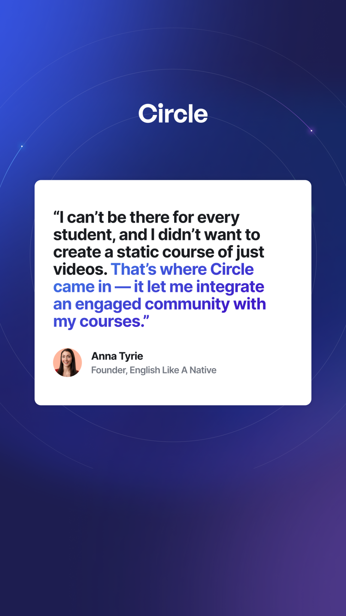Circle Facebook ad from Jul 14, 2026