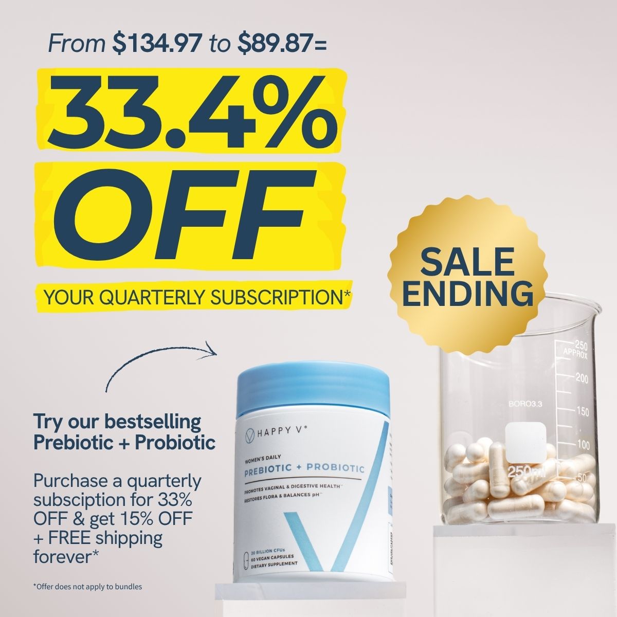 Happy V Facebook ad