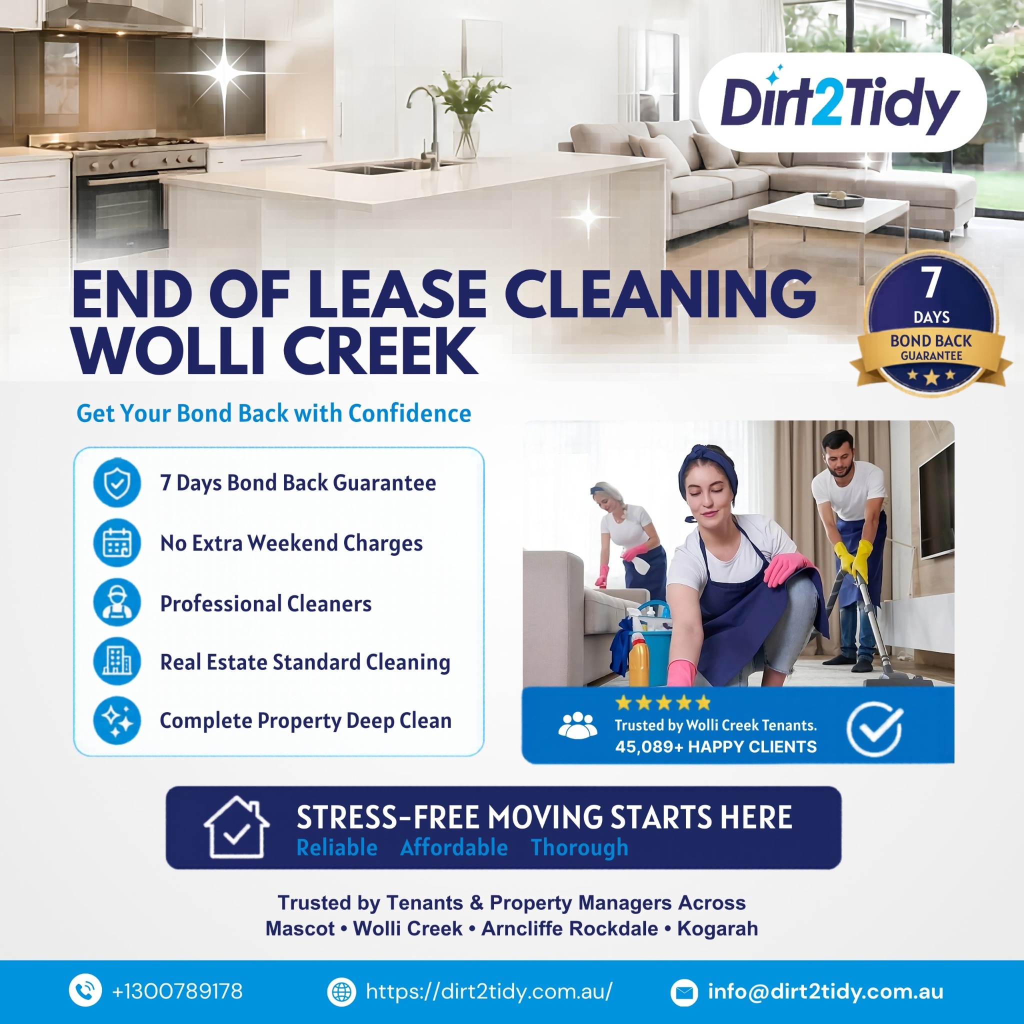 Dirt2tidy Sydney Facebook ad
