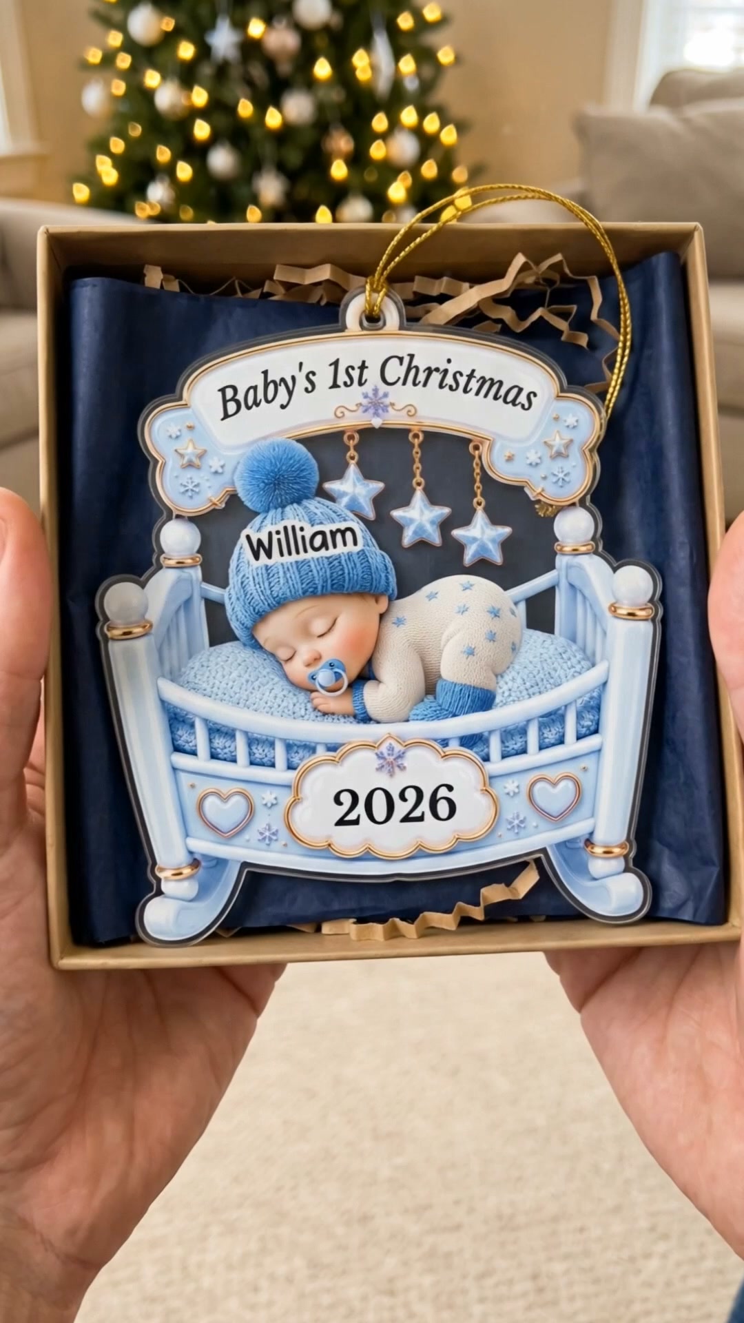 Gift Soul - Personalised Gifts UK Facebook ad: Personalised Acrylic Ornament