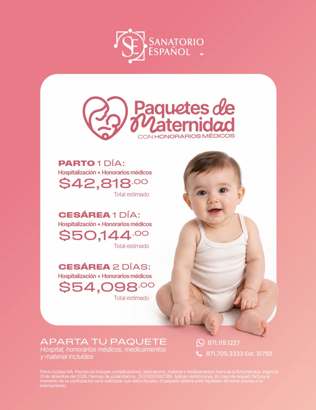 Sanatorio Español Facebook ad: Ahora, Sanatorio Español pone a tu alcance paquetes…